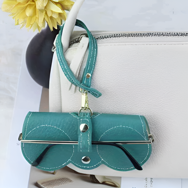 Capa De Óculos De Couro PU Pendurada