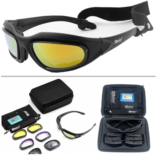 Óculos Táticos com Lentes Intercambiáveis